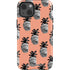 Bouffants and Broken Hearts Gray Scale Pineapple iPhone 15 Impact Case